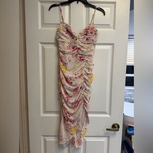 Angel biba ruched floral dress size 4